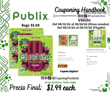 Outshine Outshine Grape Fruit Bars por $1.99