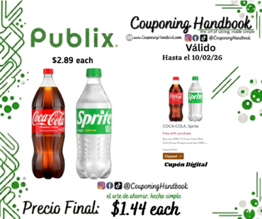 Sprite Soda or Coca Cola Soda por $1.44