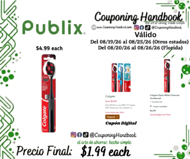 Colgate Optic White Charcoal Toothbrush 1 toothbrush por $1.99