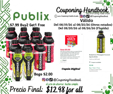 05 Productos Body Armor por $12.98