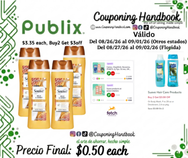 Suave Soothing Gentle Lather Milk & Honey Body Wash por $0.50