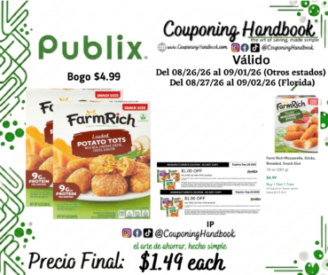 Farm Rich Potato Tots por $1.49