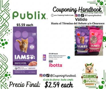 IAMS Proactive Health Kitten 1-12 Months Real Chicken Kitten Food por $2.59