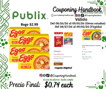 Eggo Waffles Homestyle, Breakfast Food por $0.74