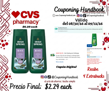 Irish Spring Body Wash, 20 Ounces por $2.29