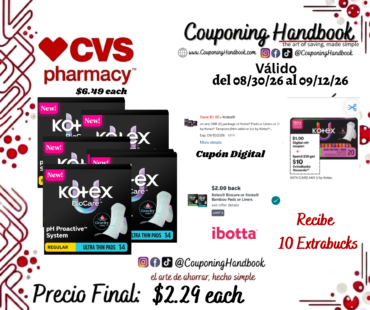 Kotex BioCare Ultra Thin Pads With Wings, Regular Absorbency, 14 CT por $2.29