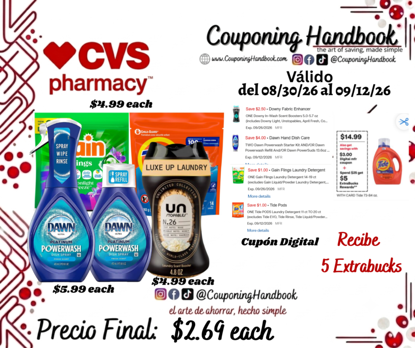05 Productos de Household por $13.45