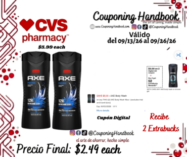 AXE Body Wash for Men, 16 OZ, Phoenix por $2.49