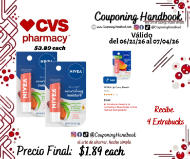 NIVEA Lip Care, Peach por $1.89