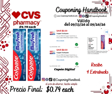 Colgate Max Fresh Toothpaste 1 Pack por $0.79