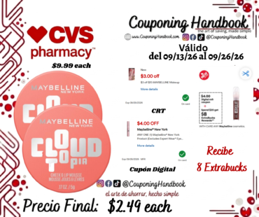 Maybelline Cloudtopia Cheek and Lip Mousse por $2.49