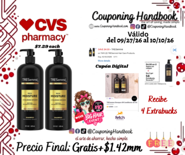 02 TRESemme Shampoo/conditioner 28 OZ Gratis