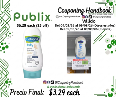 Cetaphil Baby Wash & Shampoo with Organic Calendula, 7.8 fl oz por $3.29