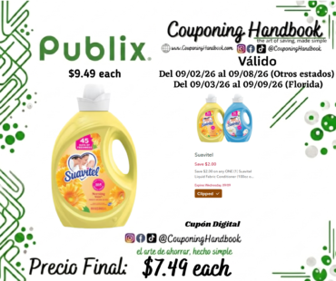 Suavitel Fabric Conditioner por $7.49