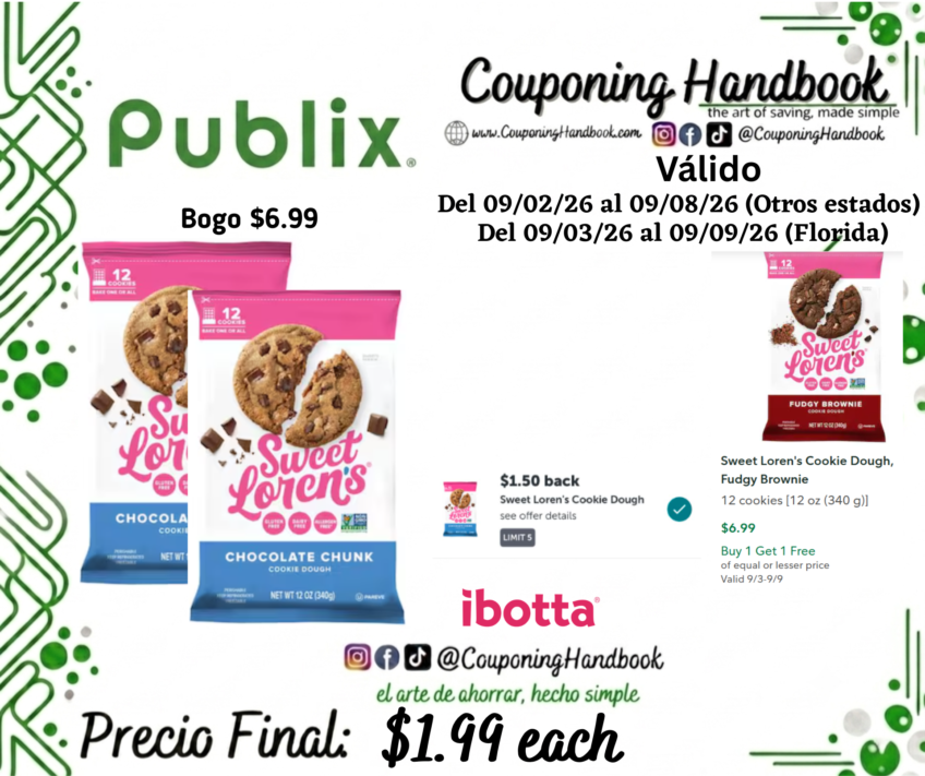 Sweet Loren’s Cookie Dough por $1.99