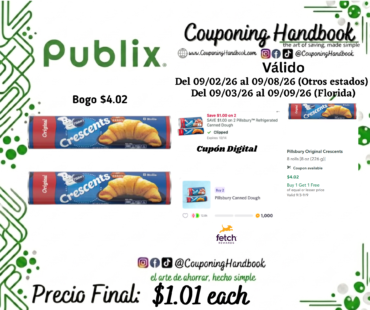 Pillsbury Original Crescents por $1.01