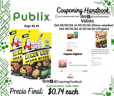 Dave’s Killer Bread Heavenly Honey Nut Organic Snack Bites, Honey Organic Snacks por $0.74 $