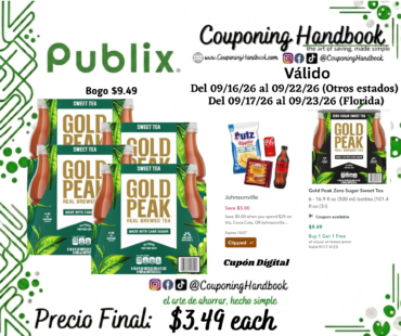 Gold Peak Sweet Tea por $3.49