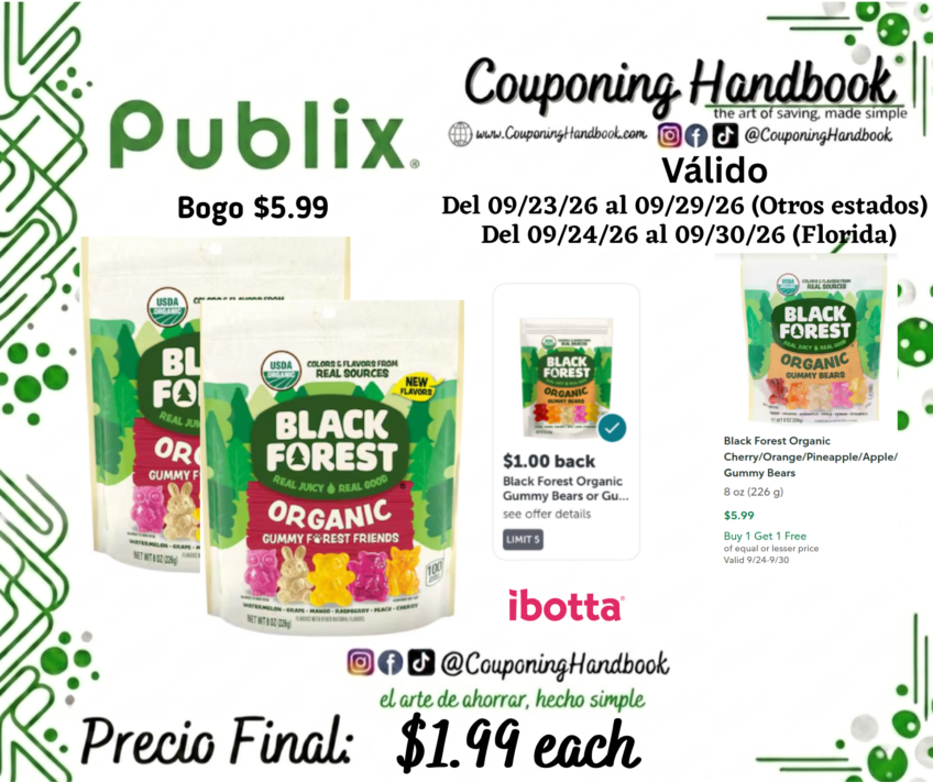 Black Forest Organic Forest Friends Gummy Candy por $1.99