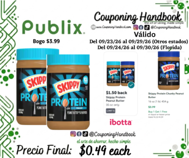 Skippy Protein Creamy Peanut Butter por $0.49