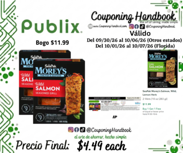 SeaPak Morey’s Wild Seasoned Grill Salmon por $4.49