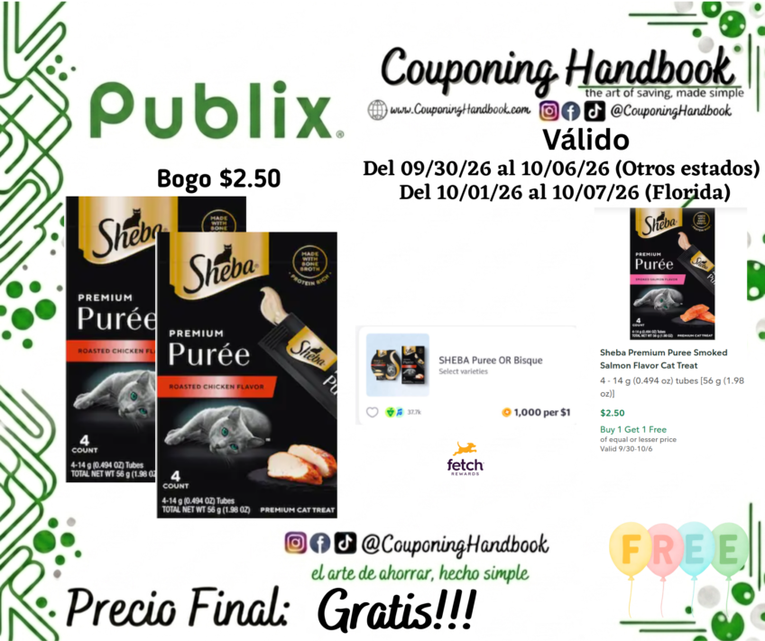 02 Sheba Premium Puree Roasted Chicken Flavor Cat Treat 4 Gratis