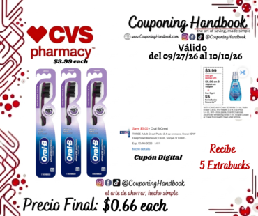 Oral-B Charcoal Whitening Toothbrush, Medium Bristle, 1 CT por $0.66