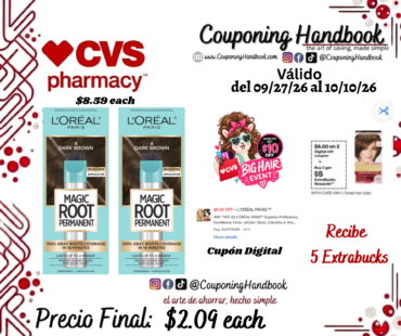 L’Oreal Paris Magic Root Rescue 10 Minute Root Hair Coloring Kit por $2.09