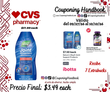 Nature’s Way Joint Movement Glucosamine® Berry, 16 fl oz por $3.49
