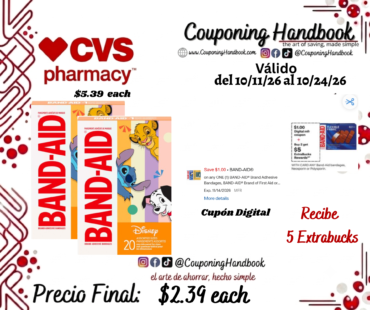 Band-Aid Brand Adhesive Bandages, Disney Classics, Assorted Sizes, 20 CT por $2.39