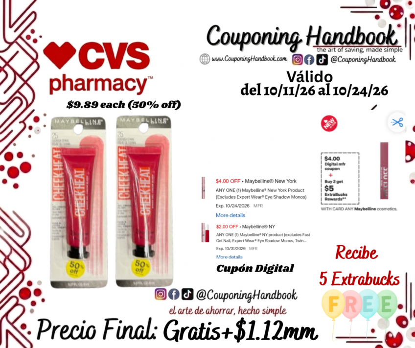 02 Maybelline Cheek Heat Gel-Cream Blush, Face Makeup Gratis