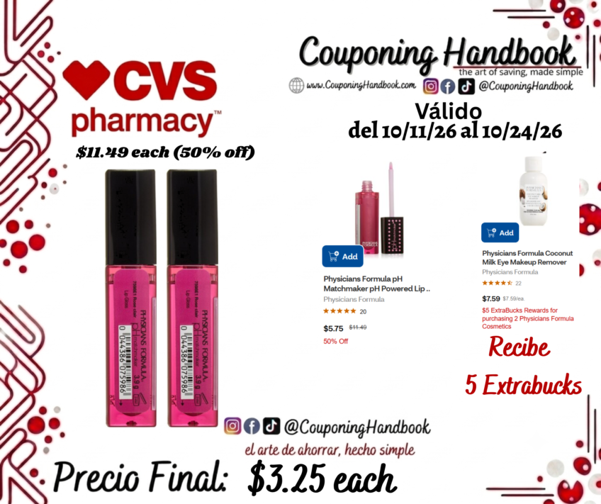 Physicians Formula pH Matchmaker pH Powered Lip Gloss por $3.25