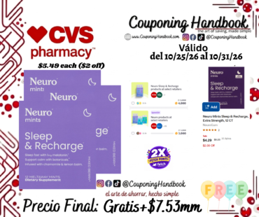 03 Neuro Mints Sleep & Recharge, Regular Strength, 12 CT Gratis mas Ganancia