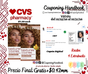 02 Clairol Textures & Tones Permanent Hair Dye Gratis