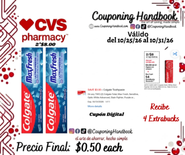 Colgate Max Fresh Toothpaste with Mini Breath Strips, Cool Mint, 1 Pack por $0.50