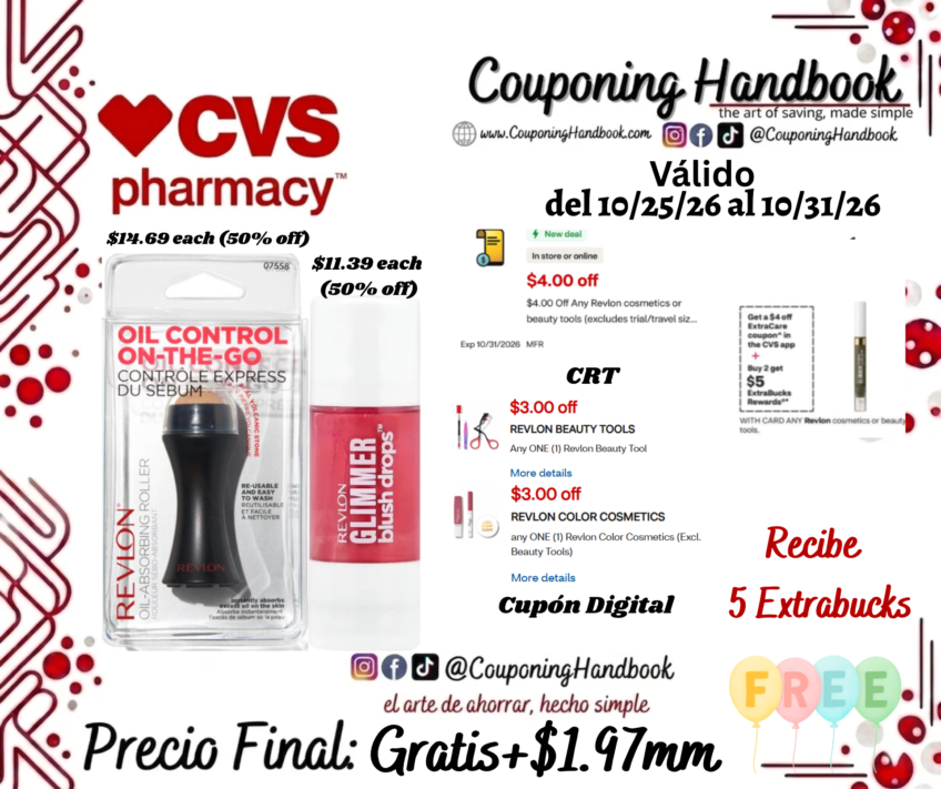 02 Productos Revlon Gratis