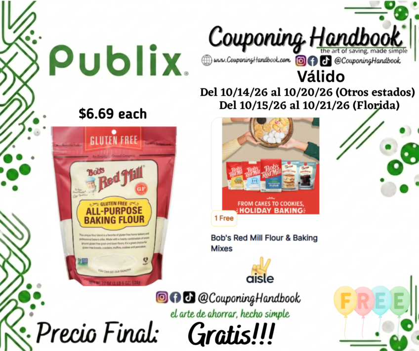 Bob’s Red Mill Baking Flour, Gluten Free, All-Purpose 22 oz Gratis