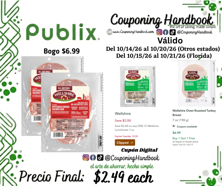 Wellshire Wellshire Applewood Smoked Ham por $2.49