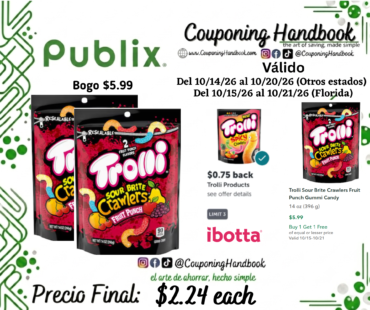 Trolli Sour Brite Crawlers Fruit Punch Gummi Candy 14 oz por $2.24