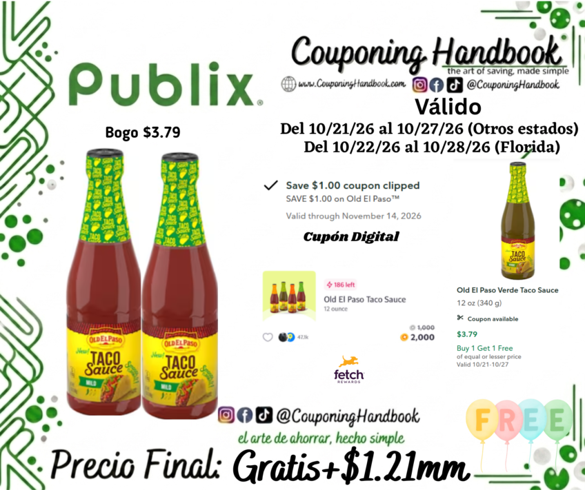 02 Old El Paso Mild Taco Sauce Gratis