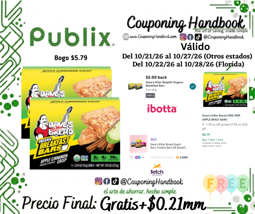 02 Dave’s Killer Bread ORG 4MP APPLE BFAST BARS Gratis