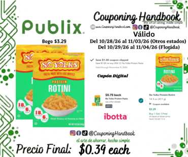 No Yolks Protein Rotini por $0.39